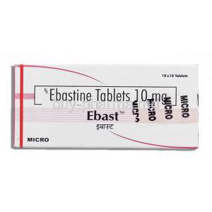 Ebast, Generic Kestine, Ebastine  10 mg box