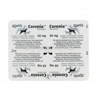 CERENIA, Maropitant Citrate 16mg for Dogs Tablet Strip Back
