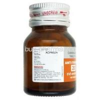 Anti-Thyrox, Carbimazole 20 mg, Macleods Pharmaceuticals, bottle side view