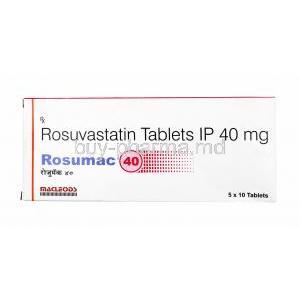 Rosumac, Rosuvastatin 40mg box