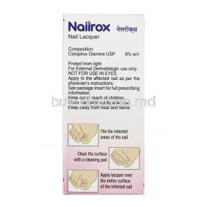 Nailrox Nail Lacquer direction for use