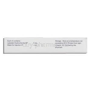 Lobet, Generic Normodyne/ Trandate, Labetalol Injection composition