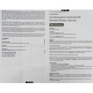 Skelebenz, Generic Flexeril, Cyclobenzaprine 15 mg information sheet 1