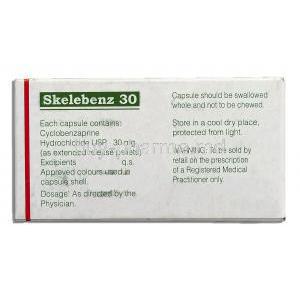 Skelebenz, Generic Cyclobenzaprine, Cyclobenzaprine Hydrochloride 30mg, information