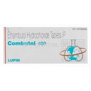 Combutal 400, Generic Myambutol 400, Ethambutol Hydrochloride 400mg Box