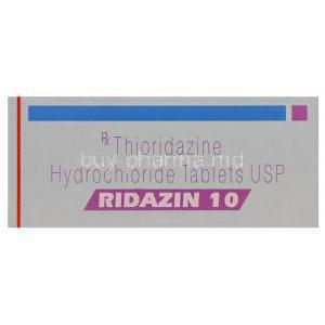 Ridazin 10, Generic Mellari, Thioridazine Hydrochloride 10mg Box