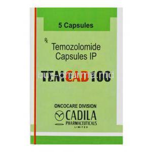 TEMCAD 100, Generic TEMODAR, Temozolomide 100mg Box