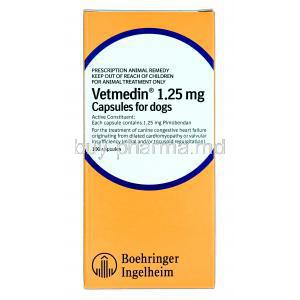 Vetmedin, Pimobendan 1.25mg box