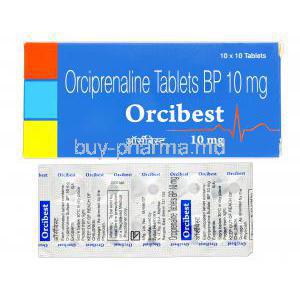 Orcibest, Generic Metaproterenol, Orciprenaline Sulphate 10 mg