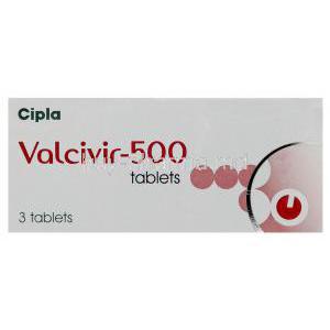 Generic  Valtrex, Valaciclovir 500 mg Box