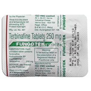 Fungotek, Terbinafine 250 Mg Tablet (GSG)