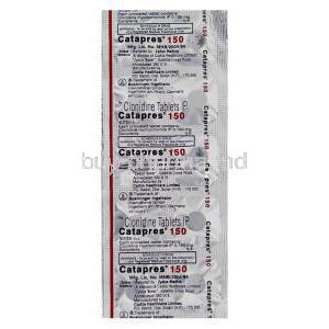 Catapres, Clonidine 150 mcg blister pack