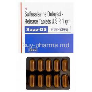 Saaz-DS, Sulfasalazine 1gm Delayed Release