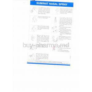 Suminat, Sumatriptan  Nasal Spray information sheet  2