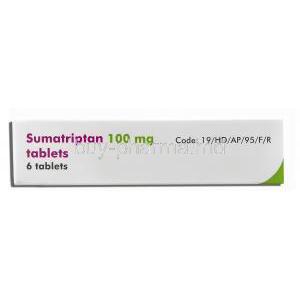 Sumatriptan 100 mg 6 tabs pack (Aurobindo)