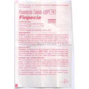 Finpecia, Finasteride 1mg (Cipla) Information Sheet 1