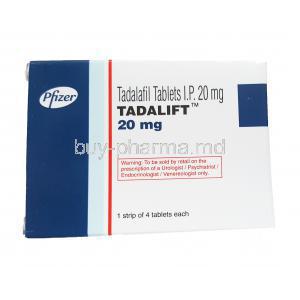 Tadalift, Tadalafil 20mg Box