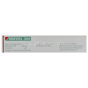 Irovel, Irbesartan 150 mg (Sun pharma)  composition