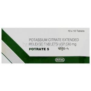 Potrate, Potassium Citrate  540 mg (Intas)