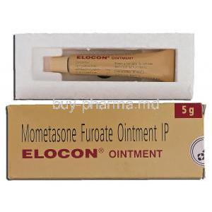 Elocon Ointment, Mometasone Furoate, 5g, Ointment