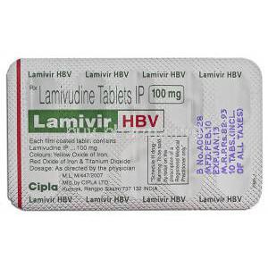 Lamivir HBV, Lamivudine  100 Mg Tablet (Cipla)