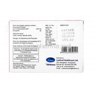 Itromed, Itraconazole 200mg  manufactuer