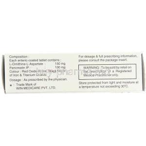 L-Ornithine-L-Aspartate/ Pancreatin Composition