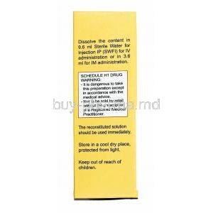 Xone Injection, Ceftriaxone 1g direction for use