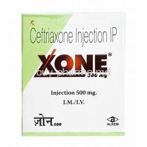 Xone Injection, Ceftriaxone 500mg