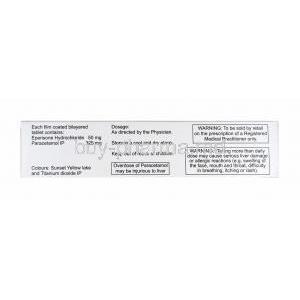 Myosone Plus, Eperisone and Paracetamol composition