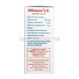 Oflomac I.V Infusion, Ofloxacin composition