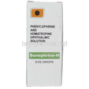 Sunephrine-H,  Phenylephrine Hydrochloride/  Homatropine Hydrobromide  Eye Drops