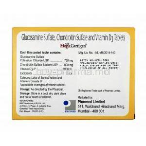 Mega Cartigen, Potassium Chloride, Chondroitin Sulfate Sodium and Vitamin D3 composition