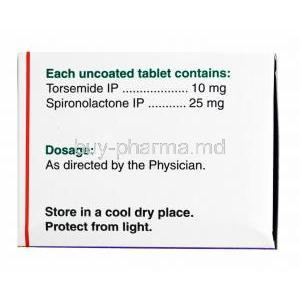 Dytor Plus LS, Spironolactone and Torasemide composition