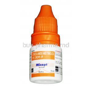 Misopt Eye Drop, Dorzolamide 2% w/w + Timolol 0.5% w/w, Eyedrop 5ml, Bottle