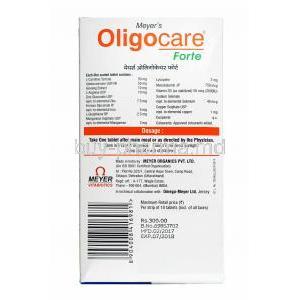 Oligocare Forte composition