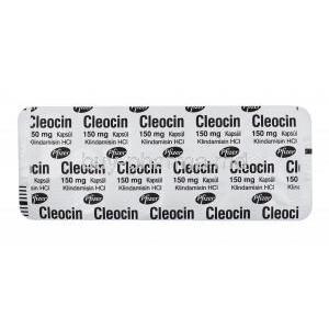 Cleocin, Clindamycin 150mg capsule back