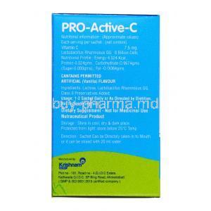 Pro-Active-C Sachet composition