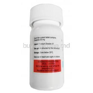 Dasanat, Dasatinib 50mg bottle back