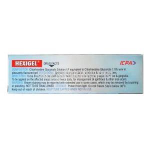 Hexigel Mouth Gel, Chlorhexidine 1% composition