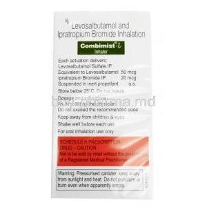Combimist-L Inhaler, Levosalbutamol/ Ipratropium