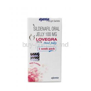 Lovegra Oral Jelly, Sildenafil Citrate