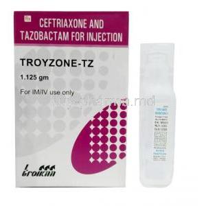 Troyzone TZ Injection, Ceftriaxone/ Tazobactum