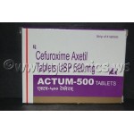 Generic Ceftin, Actum, Cefuroxime AXETIM  500 mg Tablet  (Acron)  Box