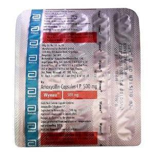 Wymox, Amoxicillin 500mg, Capsules, Abbott, ,Blisterpack information