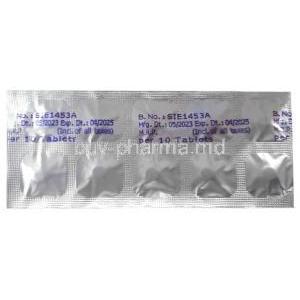 Tigatel, Telmisartan 20mg, Sun Pharmaceutical Industries, Sheet information, Mfg date, Exp date