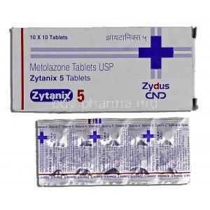 Zytanix, Generic Zaroxolyn, Generic Mykrox, Metolazone, 5mg, Tablet