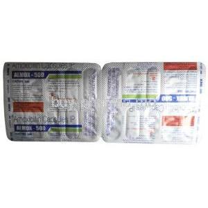 Almox, Amoxycillin 500mg, Alkem Laboratories, Blisterpack information