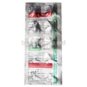 Honvan, Fosfestrol 120 mg, Zydus Cadila, Sheet information, Dosage (New package)