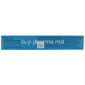 Neosporin Skin Ointment, Bacitracin 400 IU, Neomycin 3400 IU, Polymyxin B 5000 IU,Ointment 30g, GSK, Box information, Manufacturer